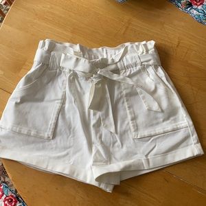 White BCBGeneration shorts, size large